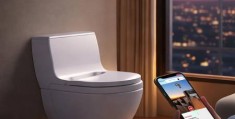 壁挂式智能马桶踢脚翻盖，生活新选择