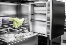 食堂消毒柜清洁与消毒通知