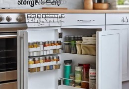 厨房神器！油烟机旁收纳柜，打造整洁烹饪空间