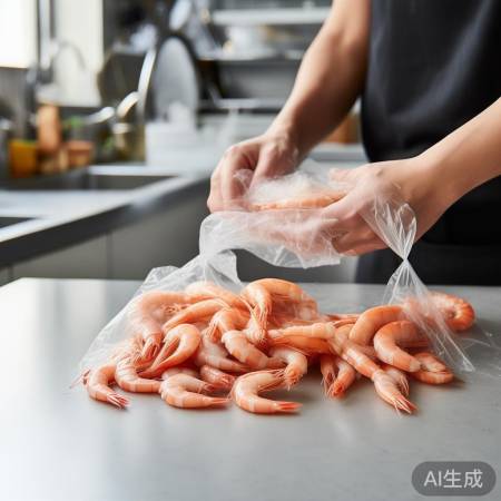 虾仁冷冻前洗净沥干