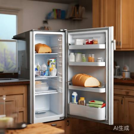 冰箱定期清理,除异味。