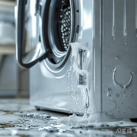 洗衣机进水通道,易积泡沫污垢