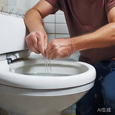 清理喷头,冲净马桶