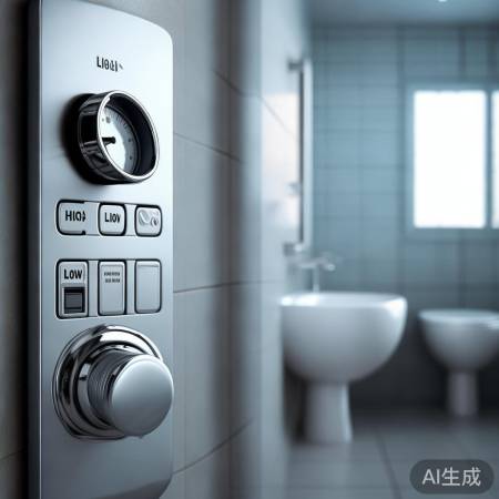 水压调节，高低按钮操作