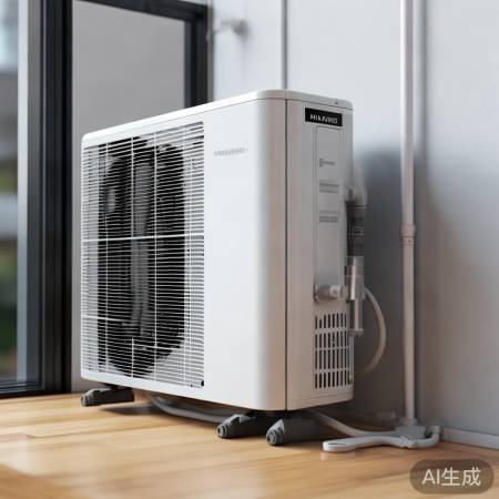 日立空气能热水器，安装简便小巧