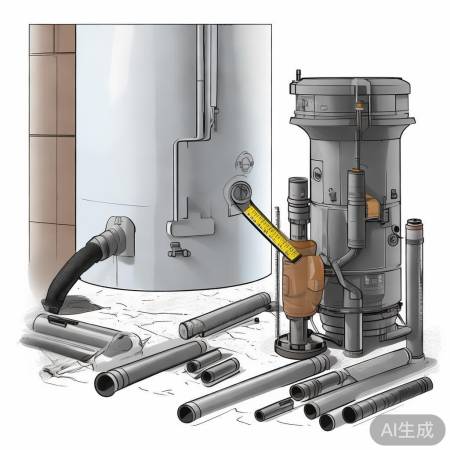 进水管尺寸适中,不宜过长