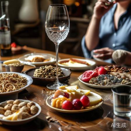 美酒配小点,精致漱口好。