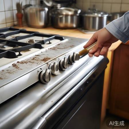 燃气灶响声大，清风口防堵塞