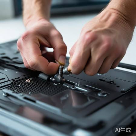 轻松拧螺丝,开电视后盖