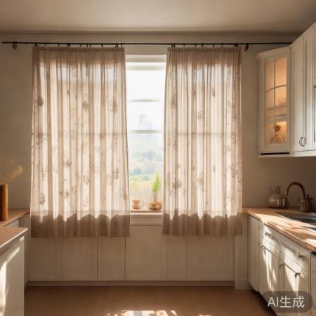 厨房窗帘，遮阳增私隐