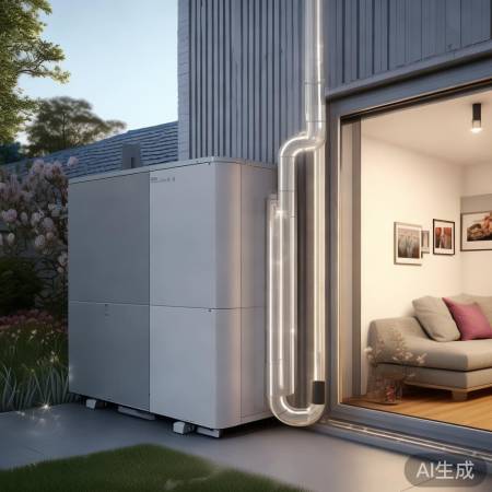 空气能热水器，安装简便，温馨可