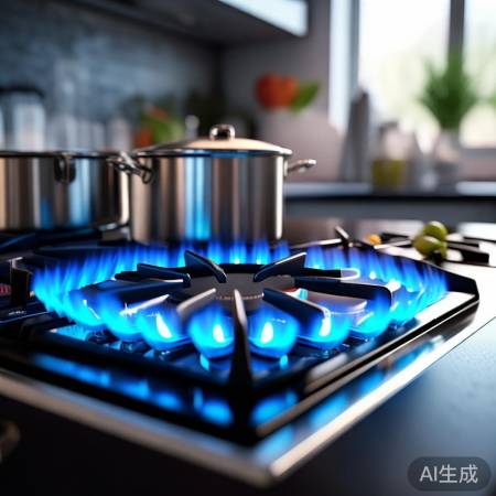 奥克斯燃气灶火力猛，热效率高，