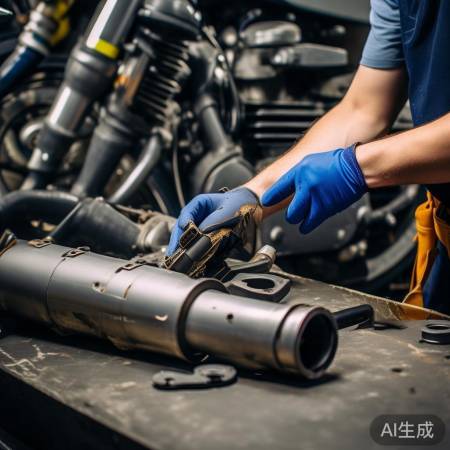 检查排气管，修复如换骨