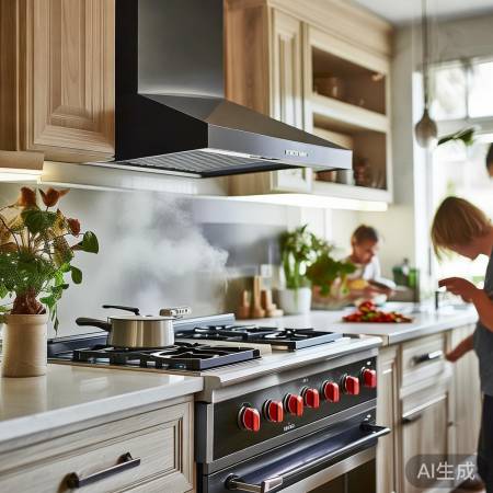 “小厨大生活，集成灶烟机清新厨