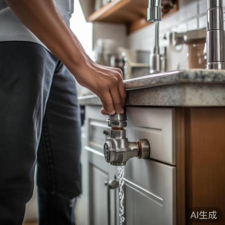 关闭水源,排除干扰