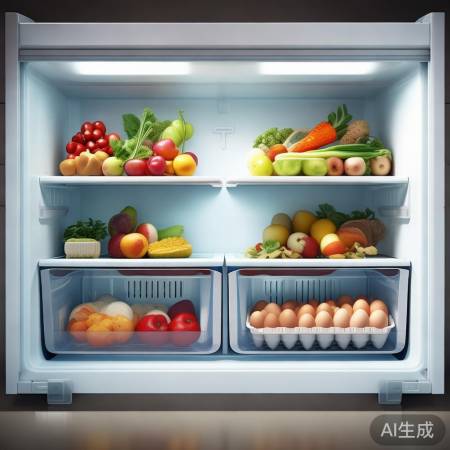 食材摆放，通风防污染