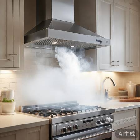 美观油烟机，吸力强，清爽厨房