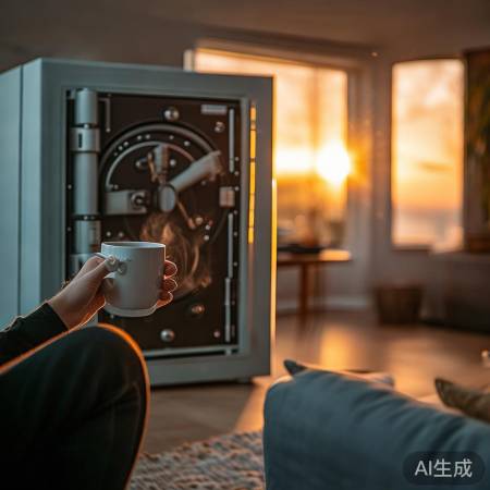 周末傍晚，品茶聊银行保险柜