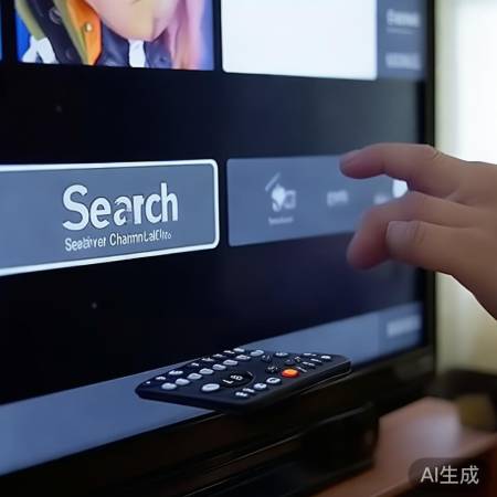 “按搜台按钮,调频道”