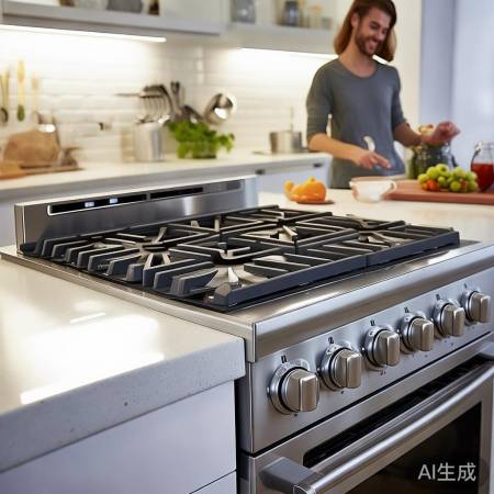 燃气灶外观时尚,厨房艺术品