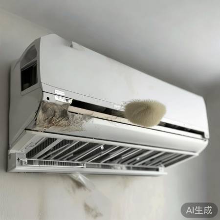 “定期清洁空调，防尘除菌”