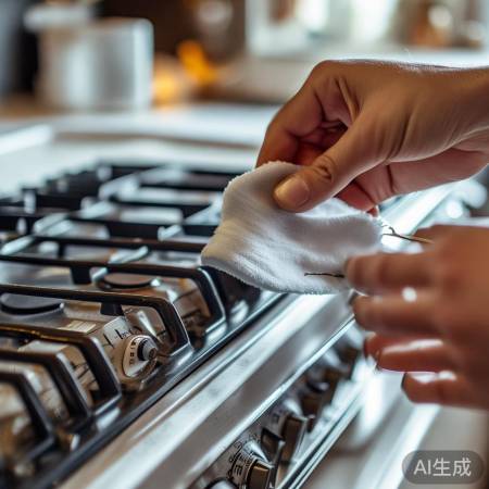 燃气灶风门清洁小窍门