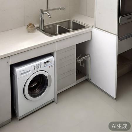 狭小空间L型布局，留距防碰撞