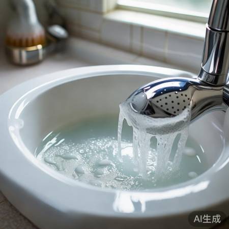 清洗喷头用白醋或清洁剂