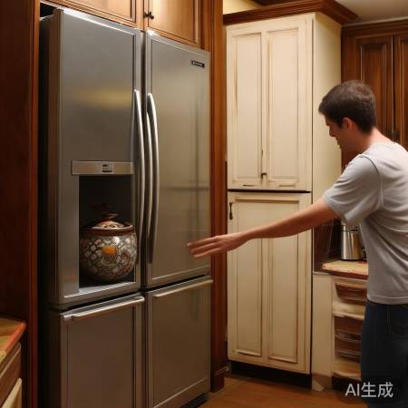 观察冰箱灶台，移除障碍物