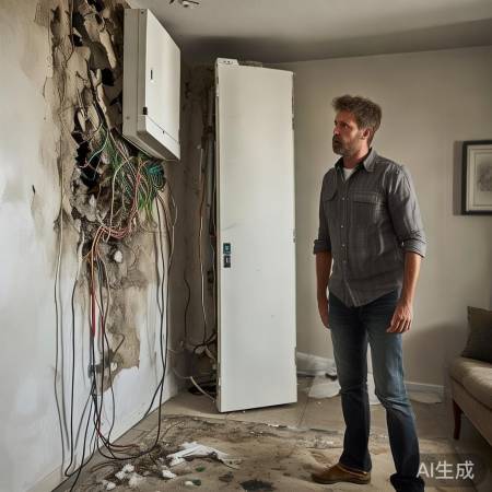 维修人员乱剪电线，幸好发现及时