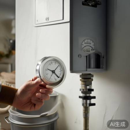 壁挂炉水压不足，检查加水勿溢。