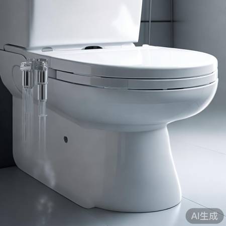 智能马桶喷枪自动清洁，抗菌无忧