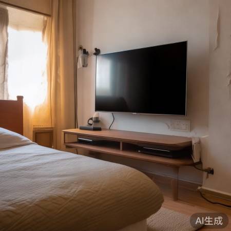 卧室电视摆放需散热、避尘、距床