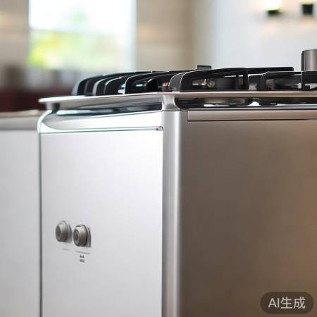 简约银灶，厨房亮丽风景