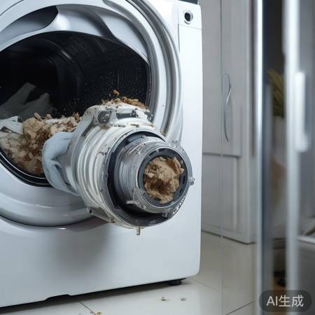 “H02故障：洗衣机排水泵堵塞