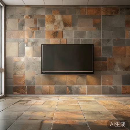 瓷砖：耐用易洁，电视墙新宠