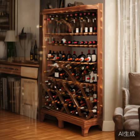 酒品摆显眼角落