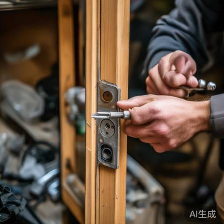 卸旧锁，轻旋螺丝