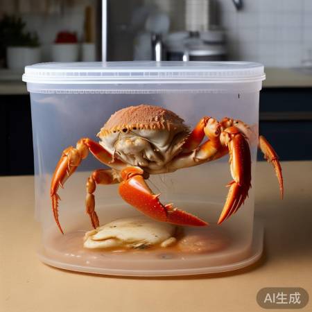 螃蟹需空气，保鲜盒透气差