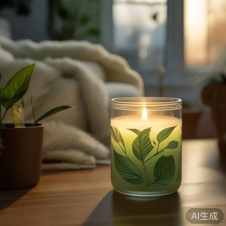 香薰蜡烛,清新温馨香。
