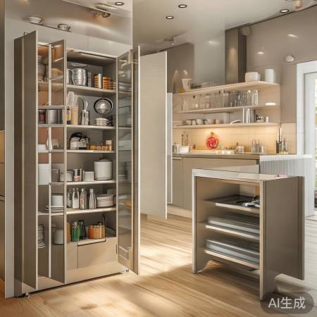 大厨房选收纳柜，小厨房消毒柜更