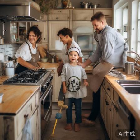 家庭齐参与，厨房常洁净