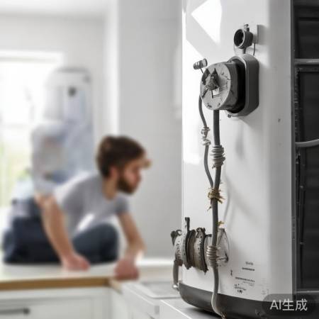 检查热水器电源线,确保安全。