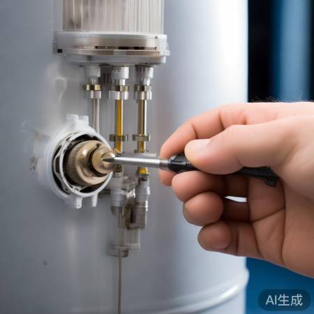 拆限温器,水箱底部螺丝拧下