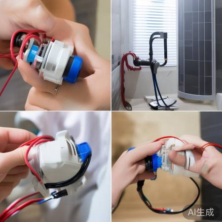 接线:红蓝对应火零