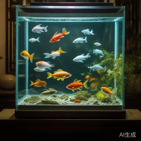 风水鱼缸，财源滚滚