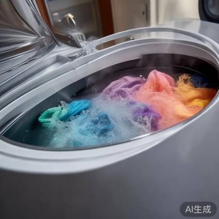 洗衣机装满五彩衣，SPA泡澡享