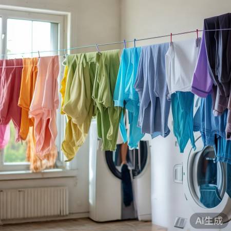 晾晒衣物，分色防染