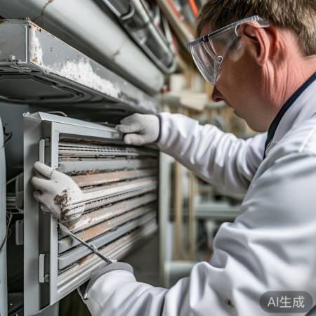 拆下并清洗回风网