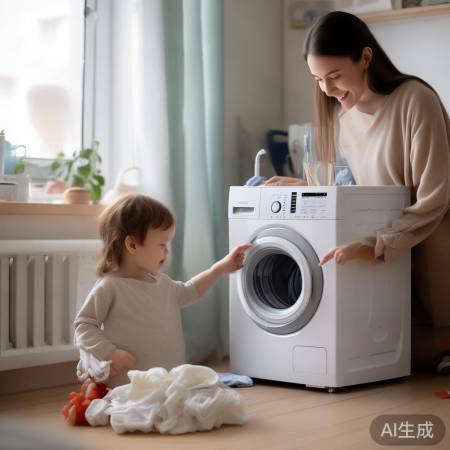 儿童洗衣机操作简便,环保贴心